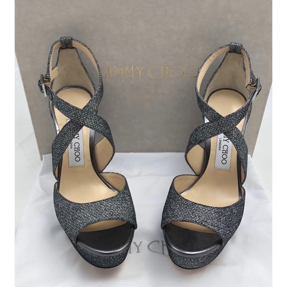 New Jimmy Choo April Sandals/Heels SZ 35.5 - Picture 2 of 8